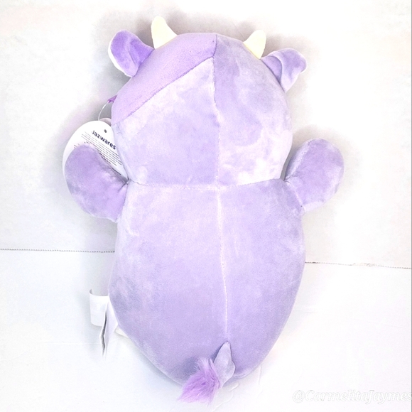 ❤️ BUBBA 🐄 Purple Cow HugMee Valentines 2024 Original Squishmallow ☆》NWT《☆ - Picture 4 of 8
